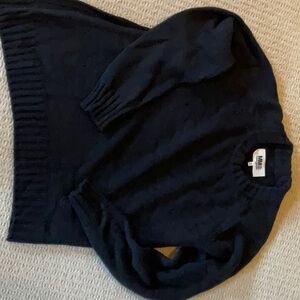 Maison Martin Margiela 6 black sweater, M, asymmetrical, side slit,made in Italy